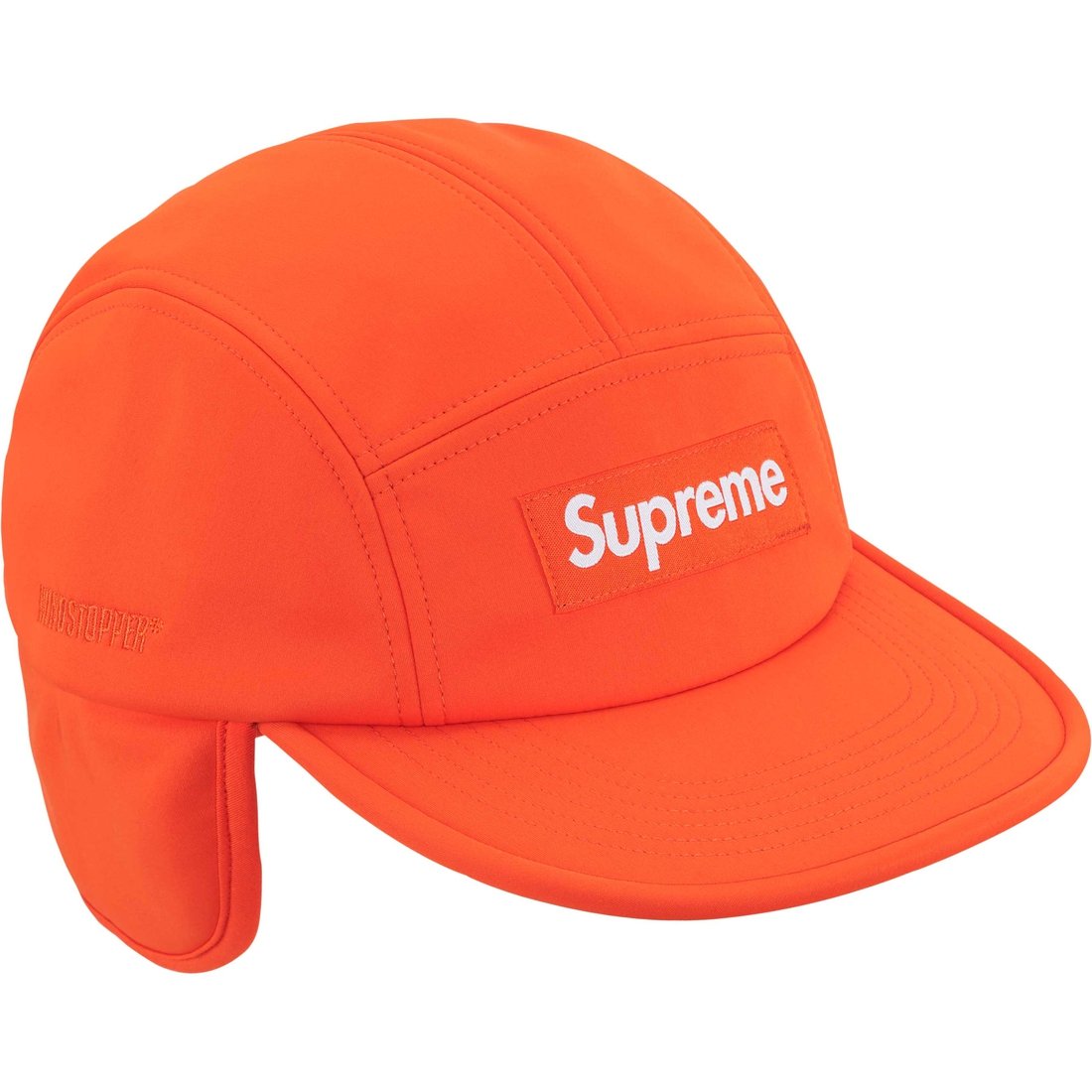 Details on WINDSTOPPER Earflap Camp Cap Orange from fall winter
                                                    2024 (Price is $60)