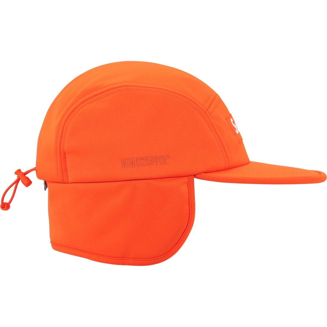 Details on WINDSTOPPER Earflap Camp Cap Orange from fall winter
                                                    2024 (Price is $60)