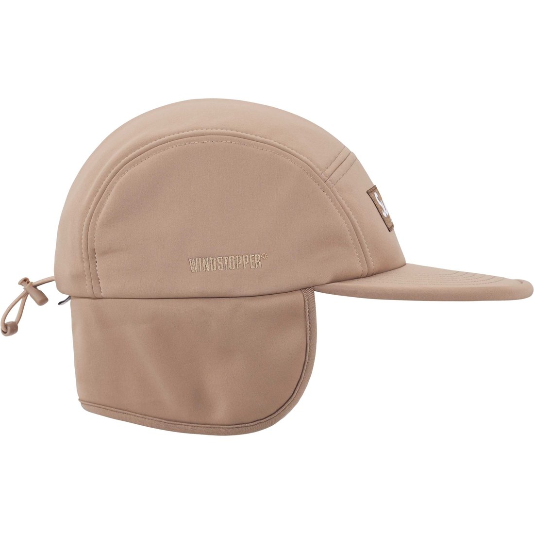 Details on WINDSTOPPER Earflap Camp Cap Taupe from fall winter
                                                    2024 (Price is $60)