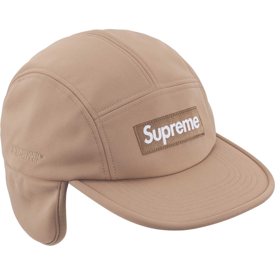 Details on WINDSTOPPER Earflap Camp Cap Taupe from fall winter
                                                    2024 (Price is $60)