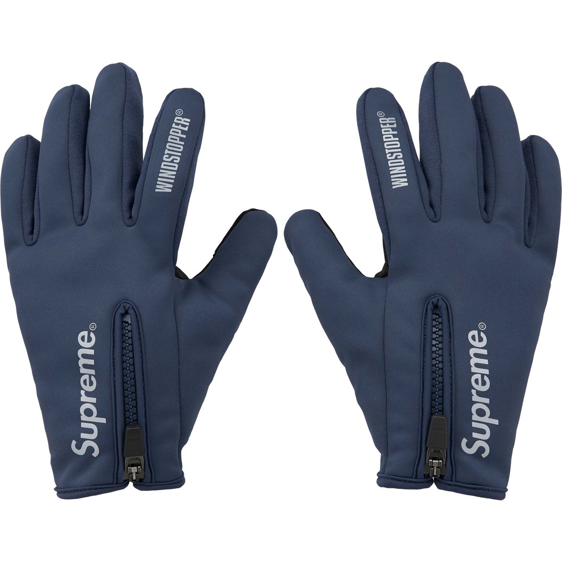 Details on WINDSTOPPER Zip Gloves Navy from fall winter
                                                    2024 (Price is $68)