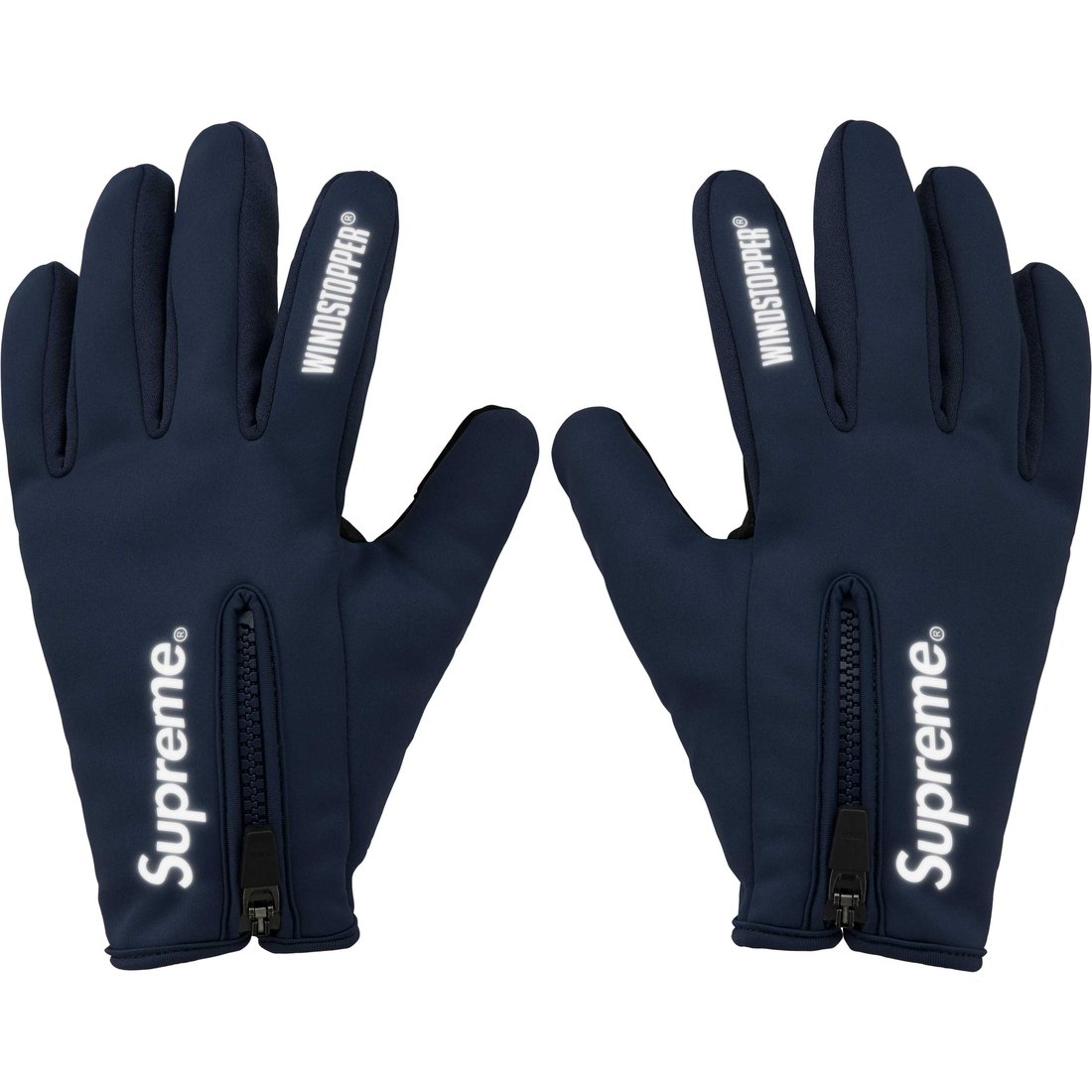 Details on WINDSTOPPER Zip Gloves Navy from fall winter
                                                    2024 (Price is $68)