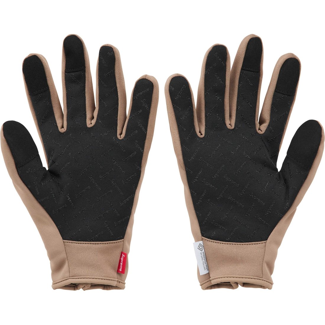 Details on WINDSTOPPER Zip Gloves Taupe from fall winter
                                                    2024 (Price is $68)