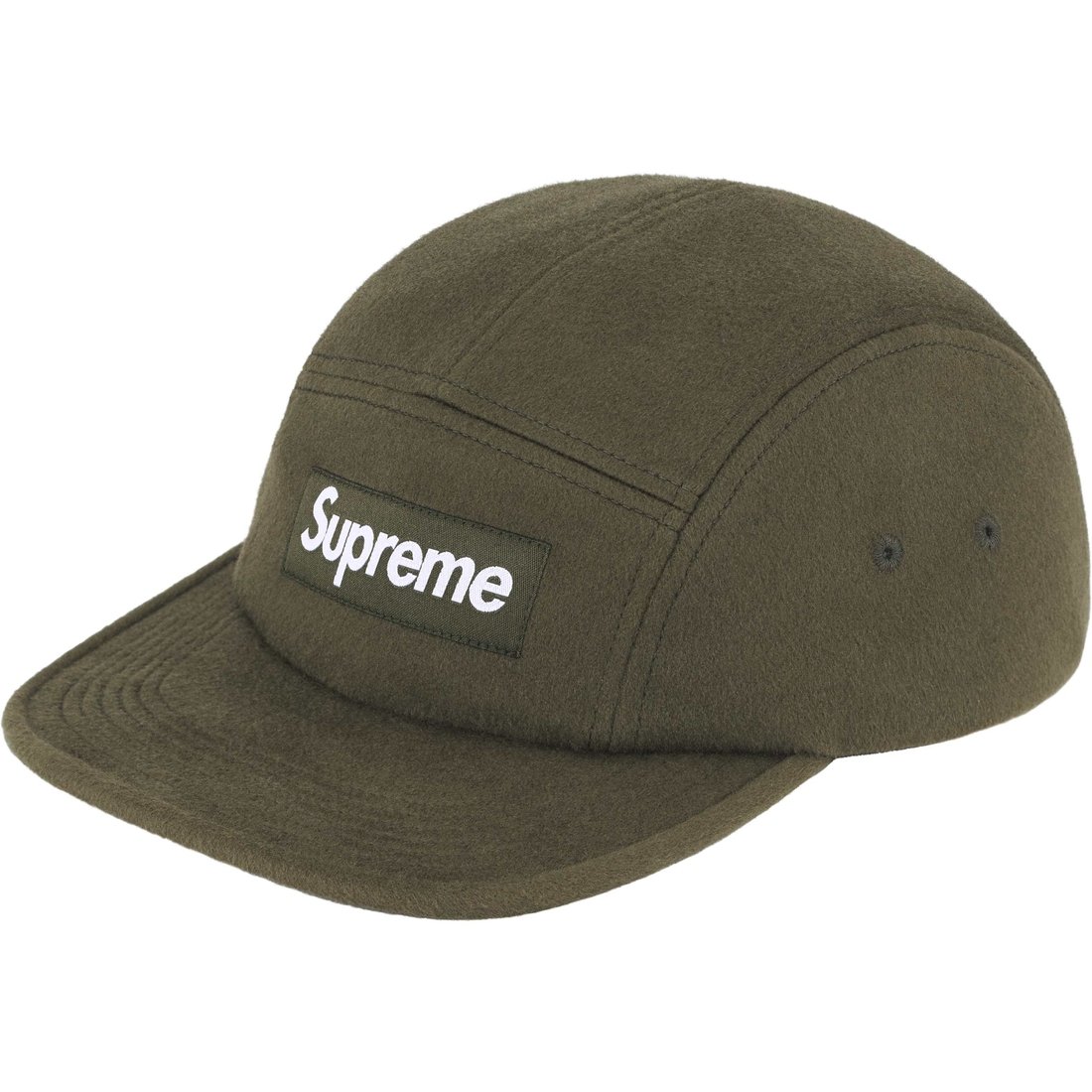 Details on Wool Camp Cap Dark Olive from fall winter
                                                    2024 (Price is $58)