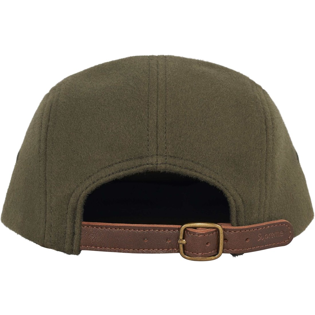 Details on Wool Camp Cap Dark Olive from fall winter
                                                    2024 (Price is $58)