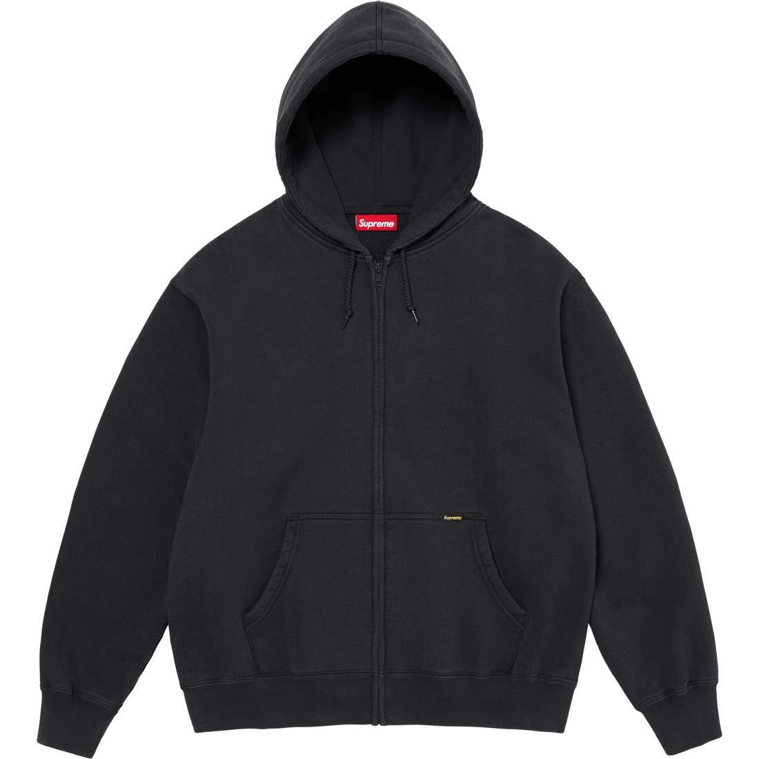 Details on Work Zip Up Hooded Sweatshirt Black from fall winter
                                                    2024 (Price is $138)