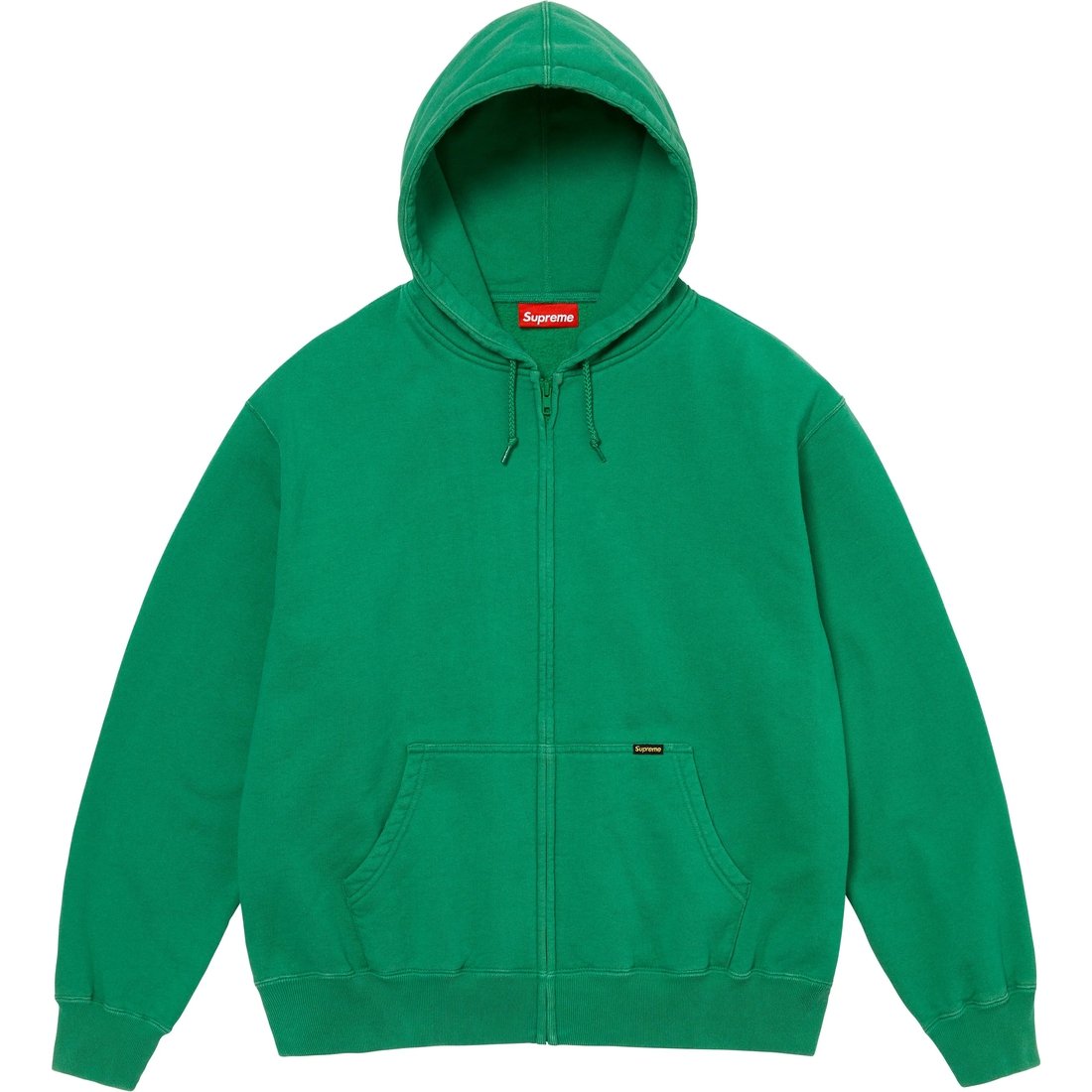 Details on Work Zip Up Hooded Sweatshirt Green from fall winter
                                                    2024 (Price is $138)