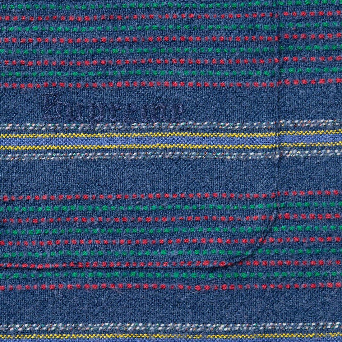 Details on Woven Stripe Shirt Blue from fall winter
                                                    2024 (Price is $138)