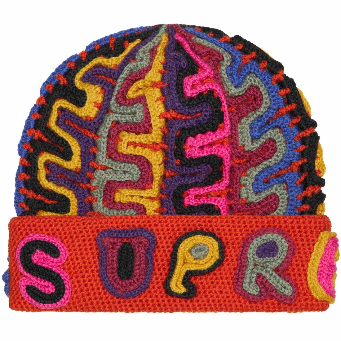 Details on Yarn Appliqué Beanie Dark Orange from fall winter
                                                    2024 (Price is $110)