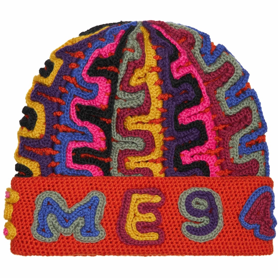 Details on Yarn Appliqué Beanie Dark Orange from fall winter
                                                    2024 (Price is $110)