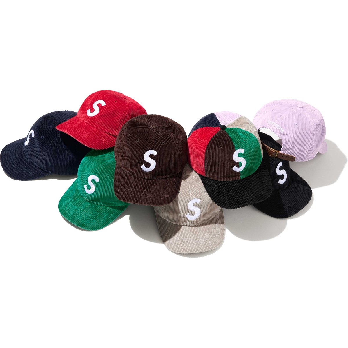 Supreme Corduroy S Logo 6-Panel for fall winter 24 season