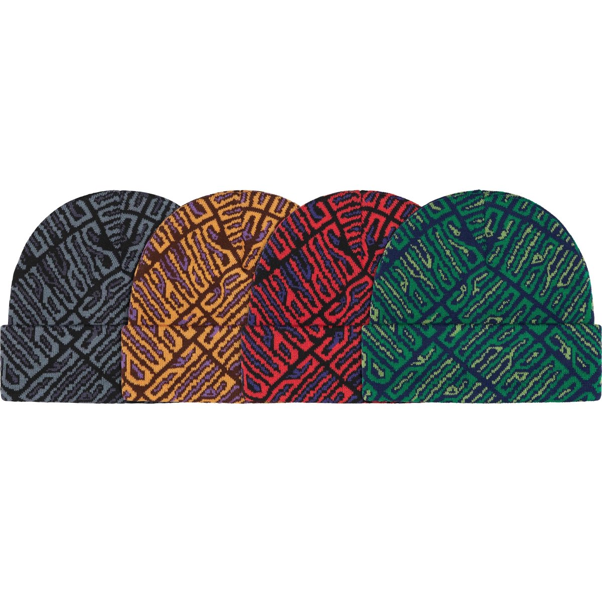 Supreme Funk Spellout Beanie for fall winter 24 season