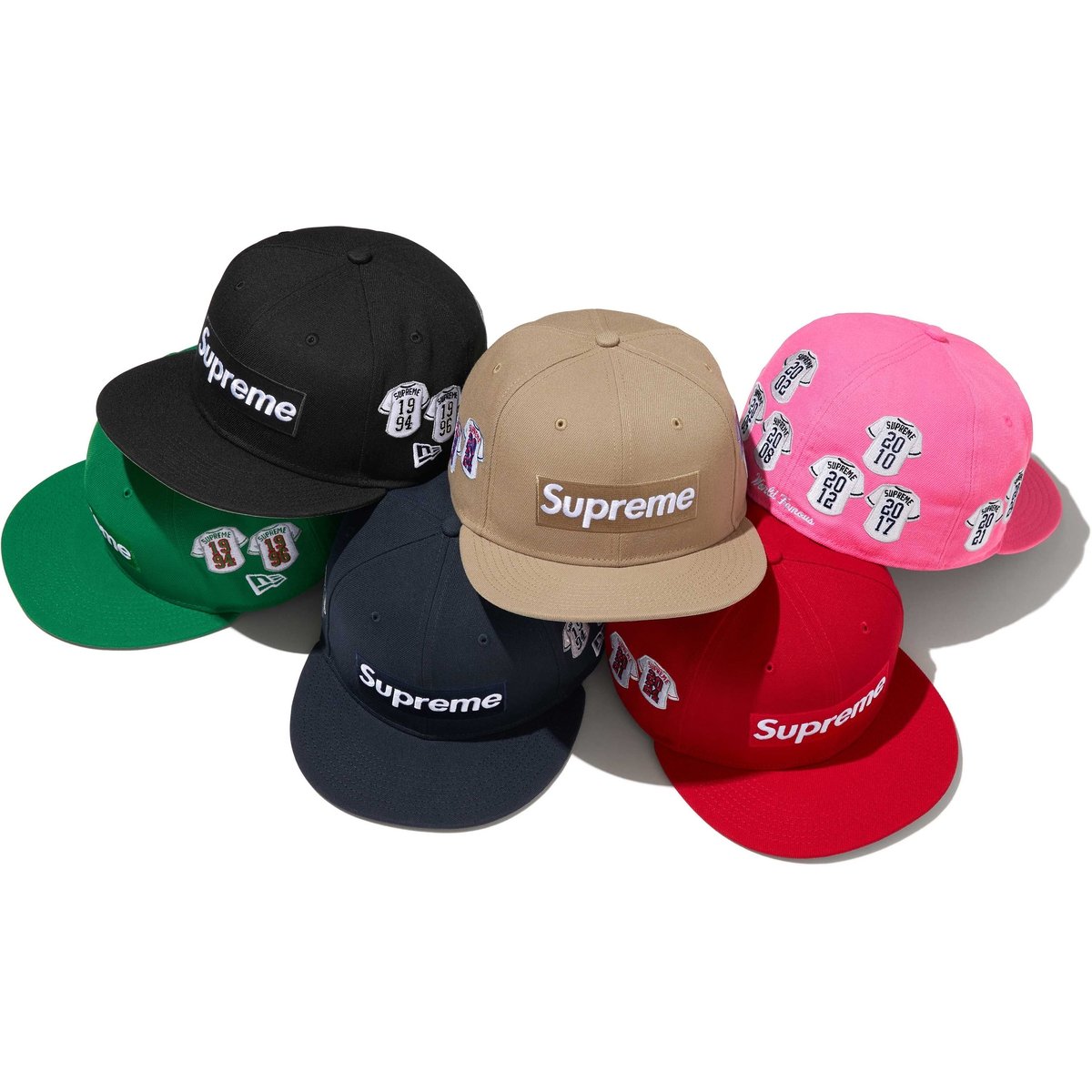 Supreme Jerseys Box Logo New Era released during fall winter 24 season