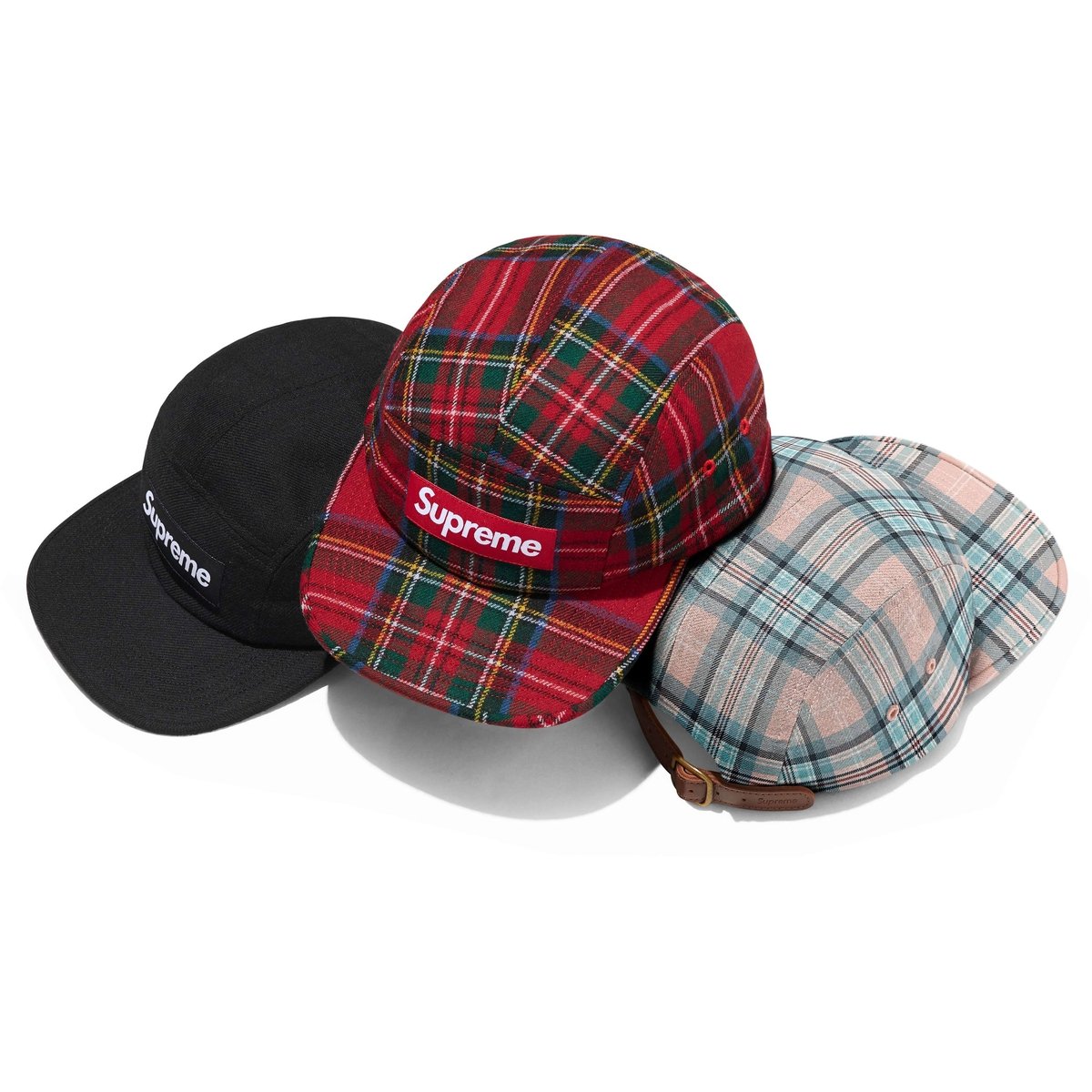 Supreme Lochcarron Camp Cap for fall winter 24 season