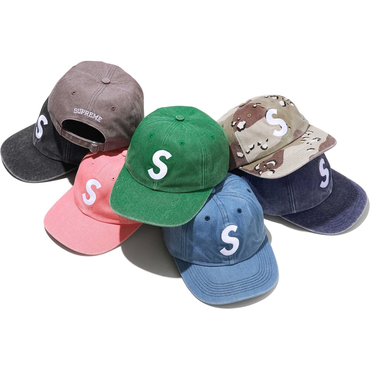 Supreme Pigment S Logo 6-Panel released during fall winter 24 season