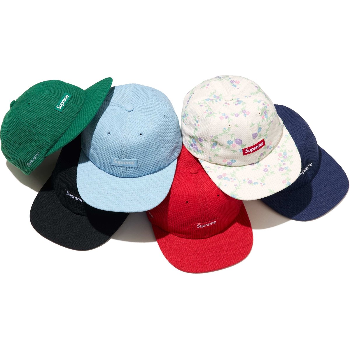 Supreme Polartec Waffle Small Box 6-Panel for fall winter 24 season