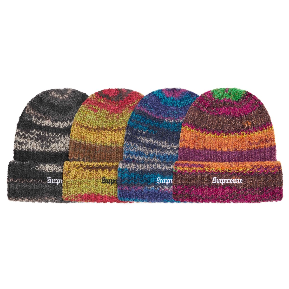 Details on Space Dye Stripe Beanie from fall winter
                                            2024