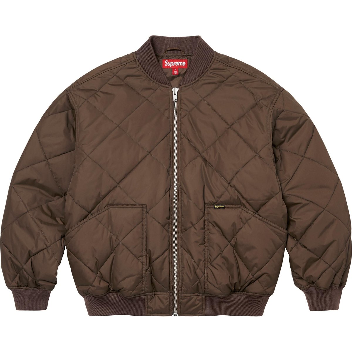 Details on AOI Quilted Work Jacket  Brown from fall winter
                                                    2024