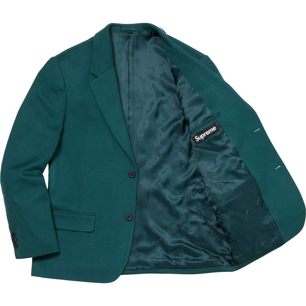 Details on Brushed Wool Suit Teal from fall winter
                                                    2024