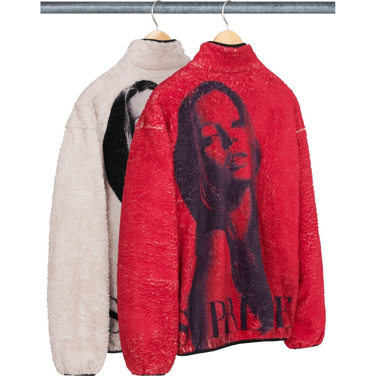 Supreme Kate Moss Fleece Jacket for fall winter 24 season