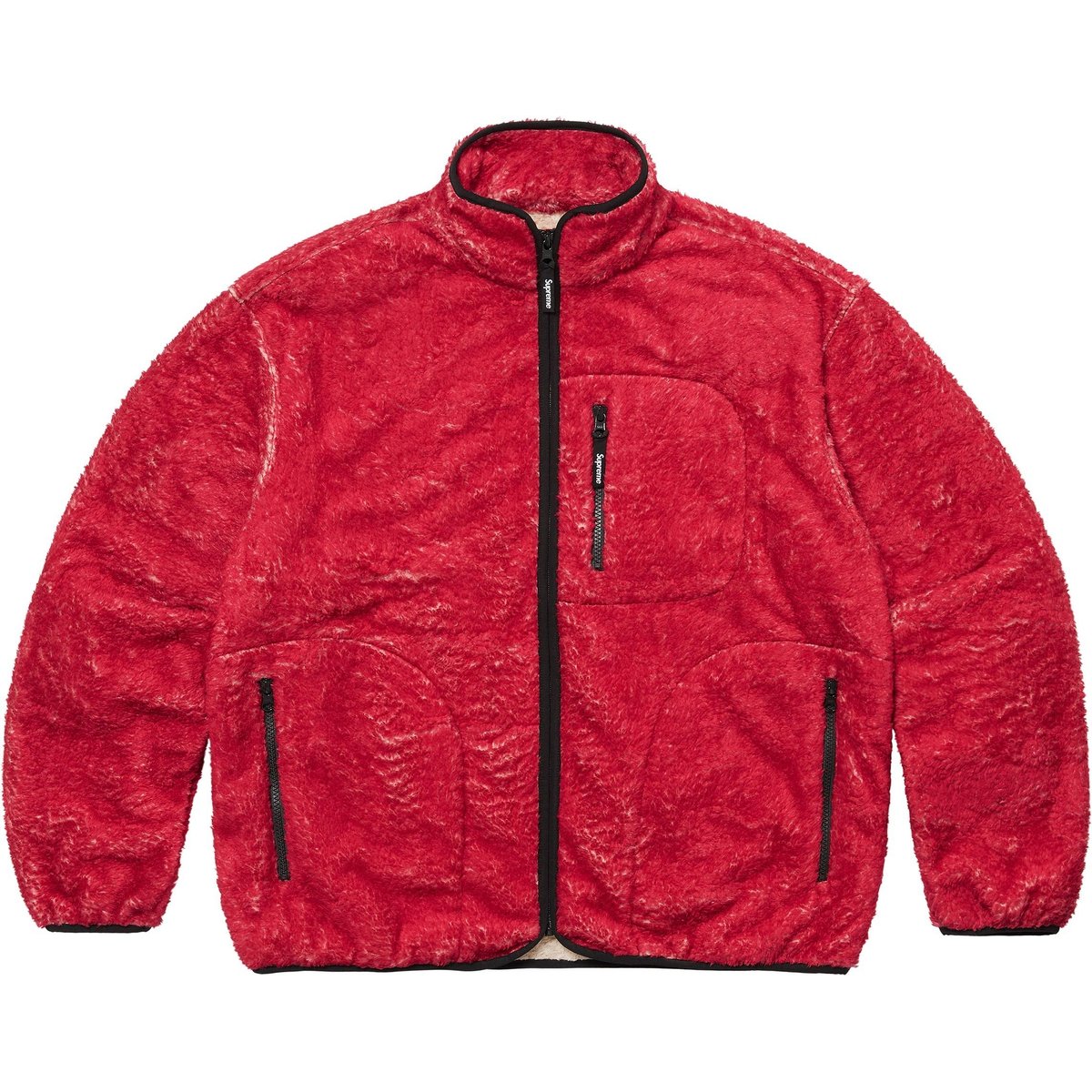 Details on Kate Moss Fleece Jacket Red from fall winter
                                                    2024