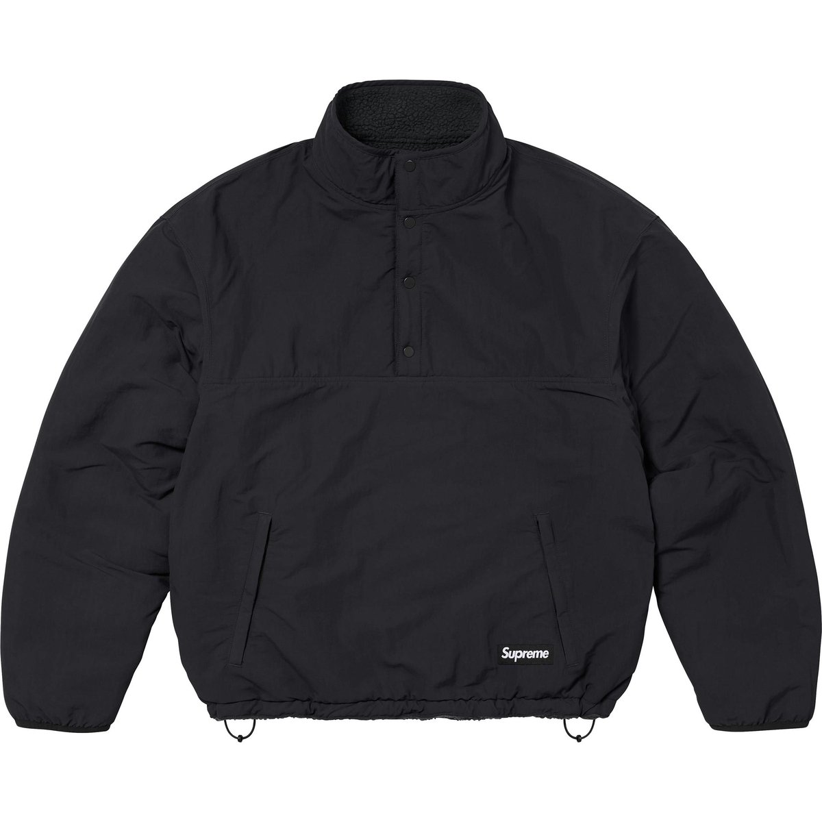 Details on Polartec Shearling Reversible Pullover Black from fall winter
                                                    2024