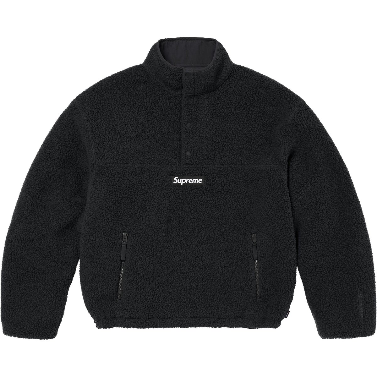 Details on Polartec Shearling Reversible Pullover Black from fall winter
                                                    2024