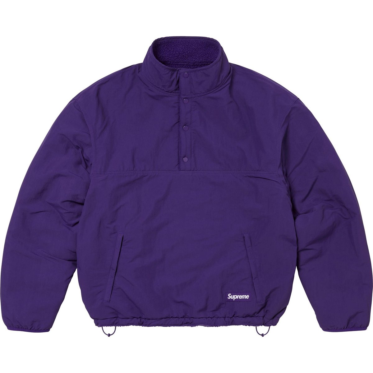 Details on Polartec Shearling Reversible Pullover Purple from fall winter
                                                    2024