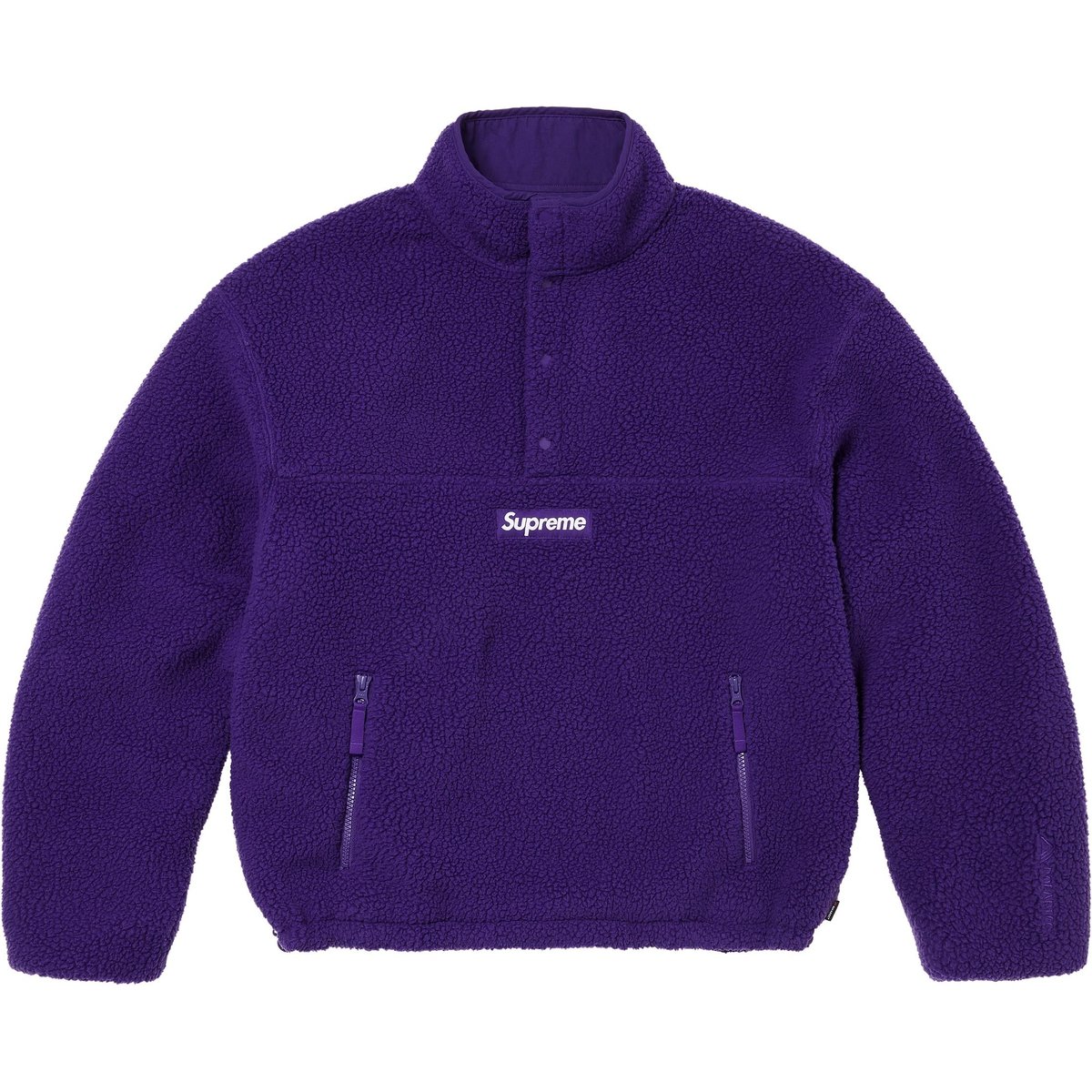 Details on Polartec Shearling Reversible Pullover Purple from fall winter
                                                    2024