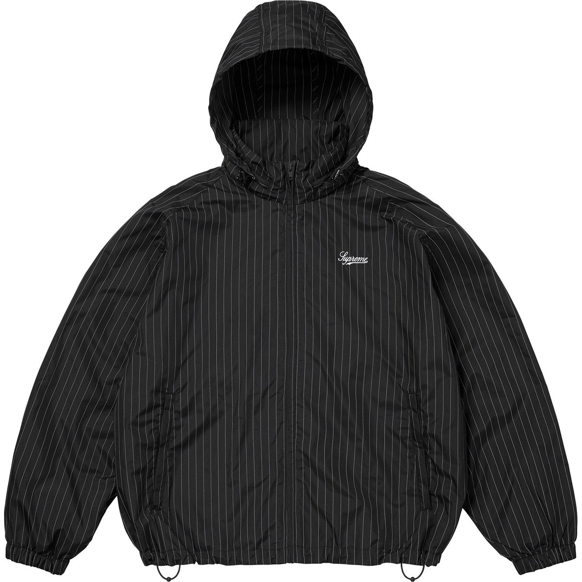 Details on Reflective Pinstripe Track Jacket Black from fall winter
                                                    2024 (Price is $178)