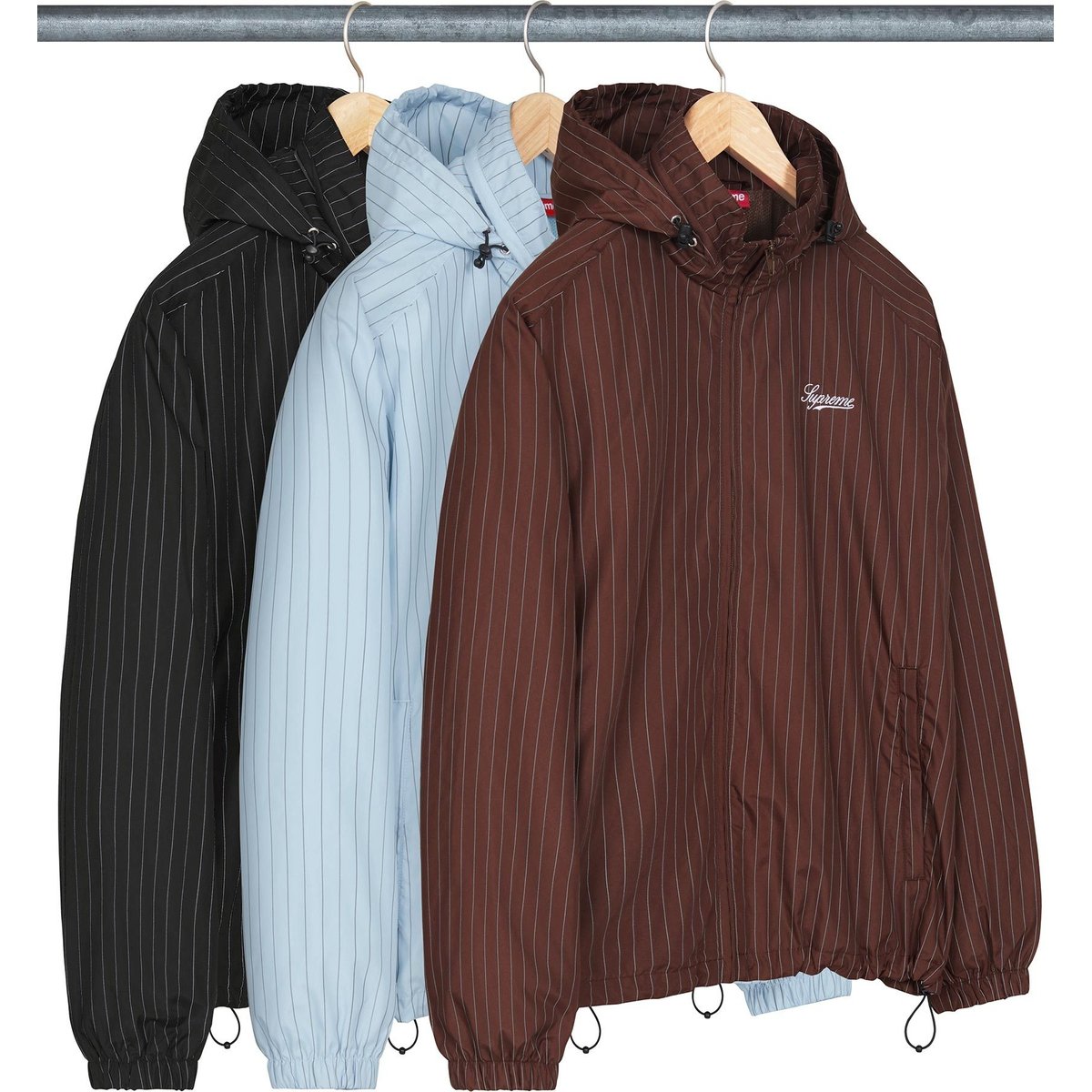 Supreme Reflective Pinstripe Track Jacket for fall winter 24 season