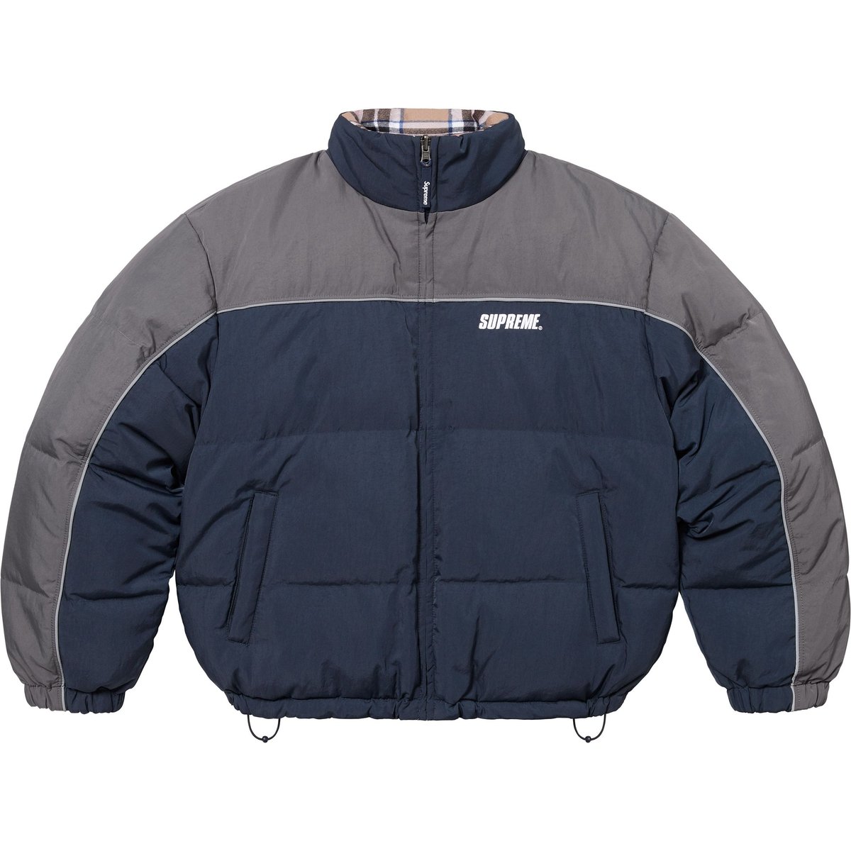 Details on Reversible Puffer Jacket Navy from fall winter
                                                    2024