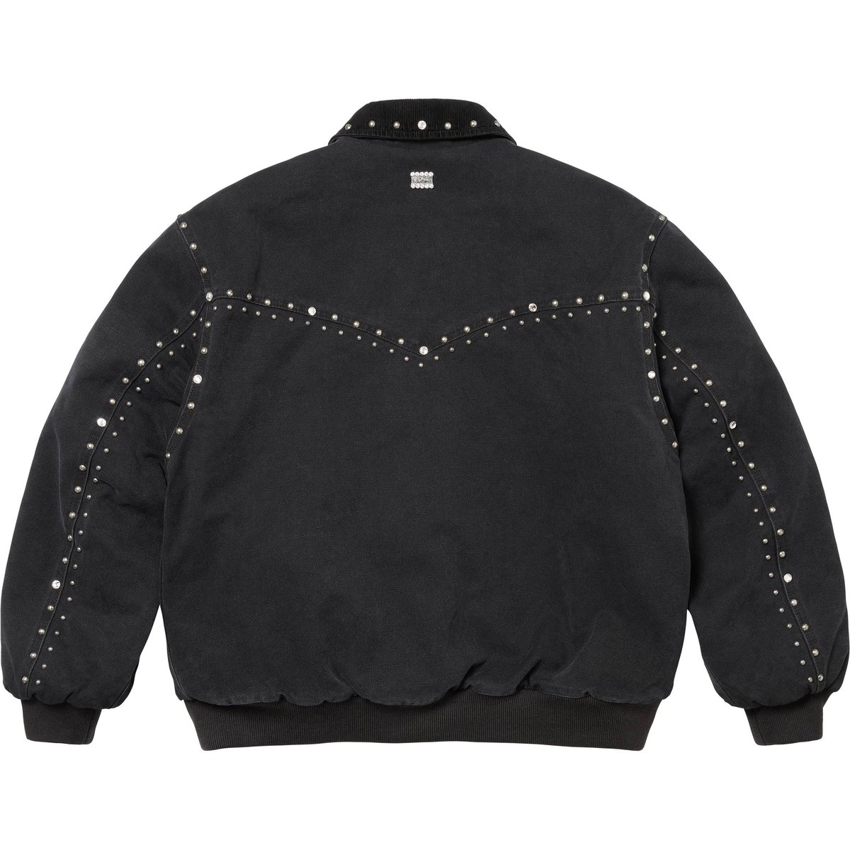 Details on Supreme b.b. Simon Studded Work Jacket Black from fall winter
                                                    2024