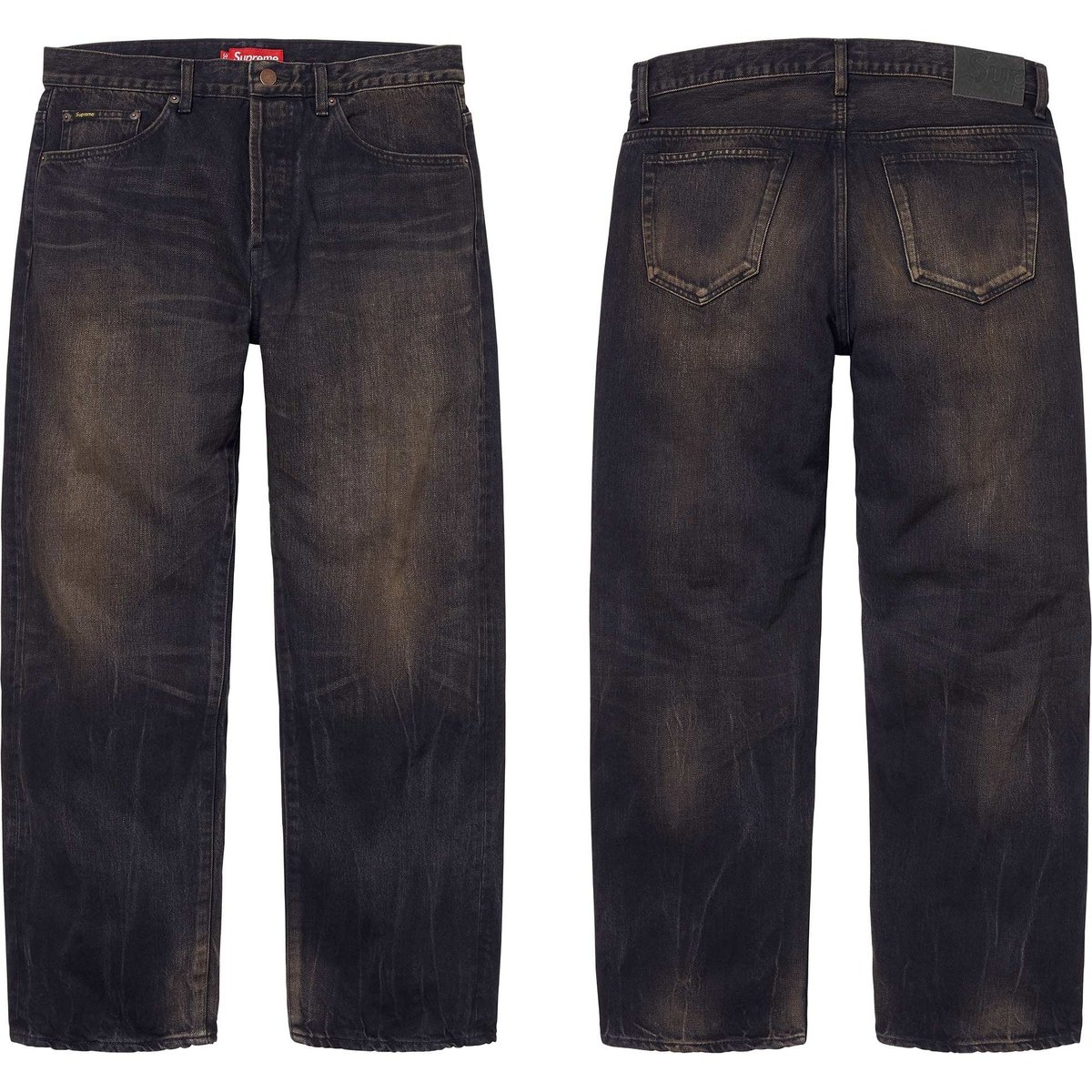 Supreme Distressed Loose Fit Selvedge Jean releasing on Week 1 for fall winter 2024