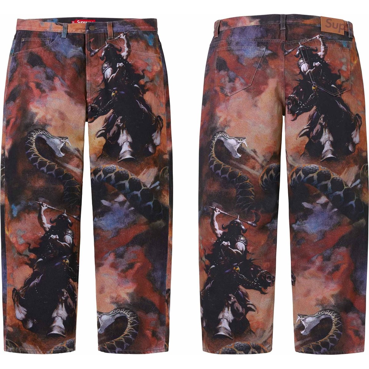 Supreme Frazetta Loose Fit Jean for fall winter 24 season