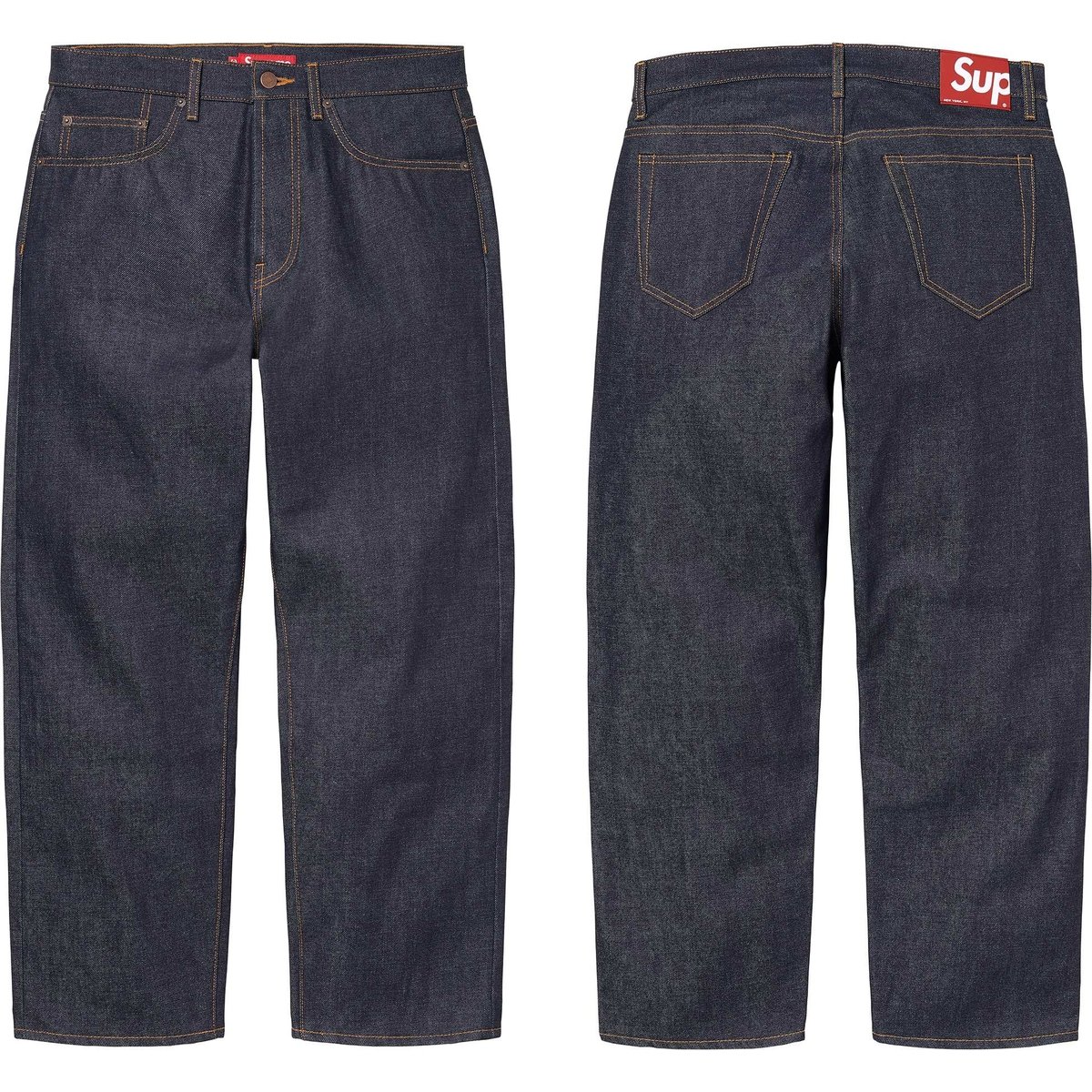 Details on Rigid Loose Fit Selvedge Jean from fall winter
                                            2024 (Price is $188)