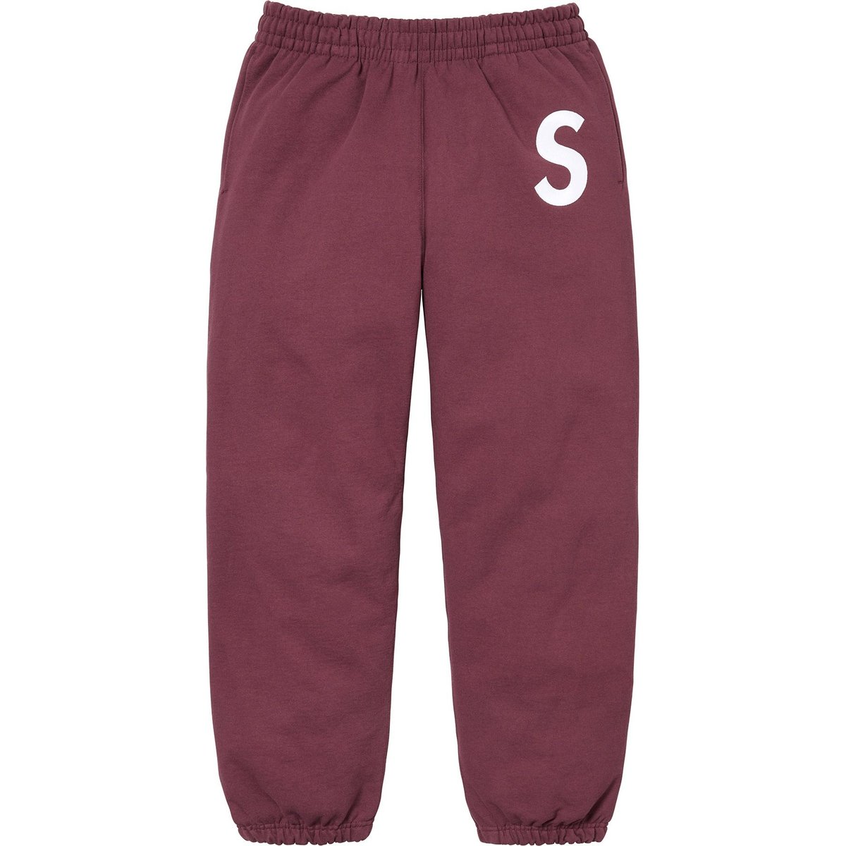 Details on S Logo Sweatpant Maroon from fall winter
                                                    2024