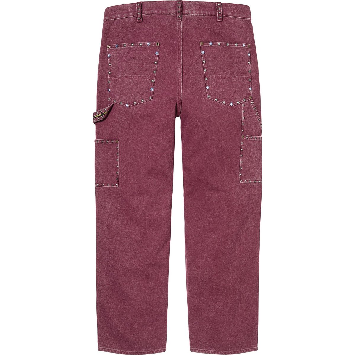 Details on Supreme b.b. Simon Studded Double Knee Painter Pant Burgundy from fall winter
                                                    2024