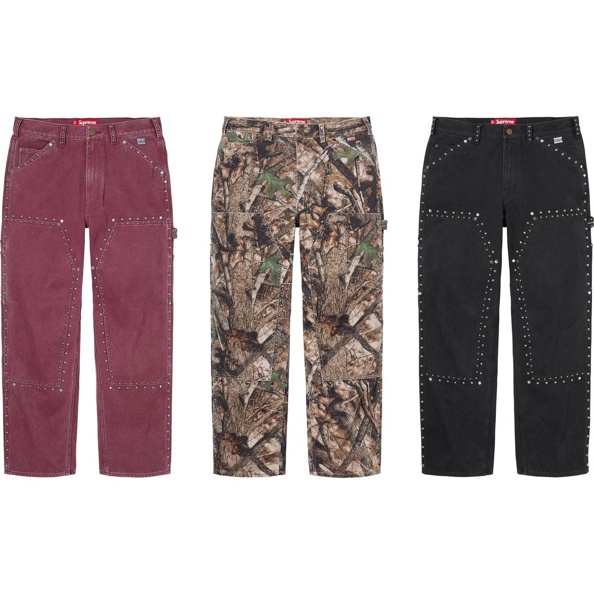 Supreme Supreme b.b. Simon Studded Double Knee Painter Pant for fall winter 24 season