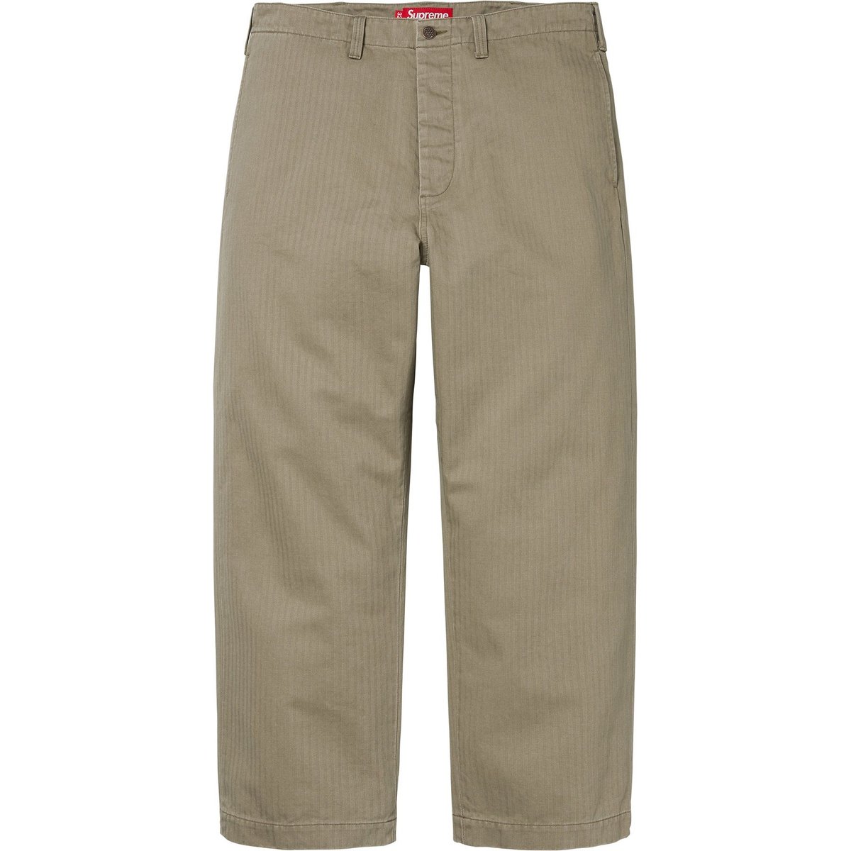 Details on Washed Herringbone Chino Pant Olive from fall winter
                                                    2024