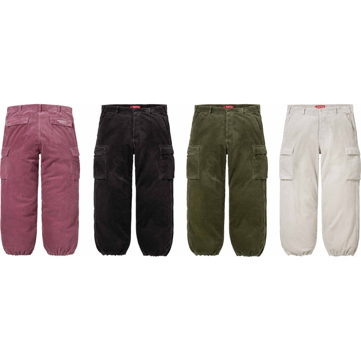 Supreme Wide Wale Corduroy Cargo Pant releasing on Week 9 for fall winter 2024