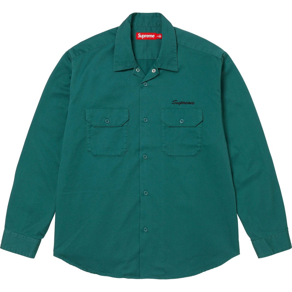 Details on Mister Cartoon Work Shirt Work Green from fall winter
                                                    2024