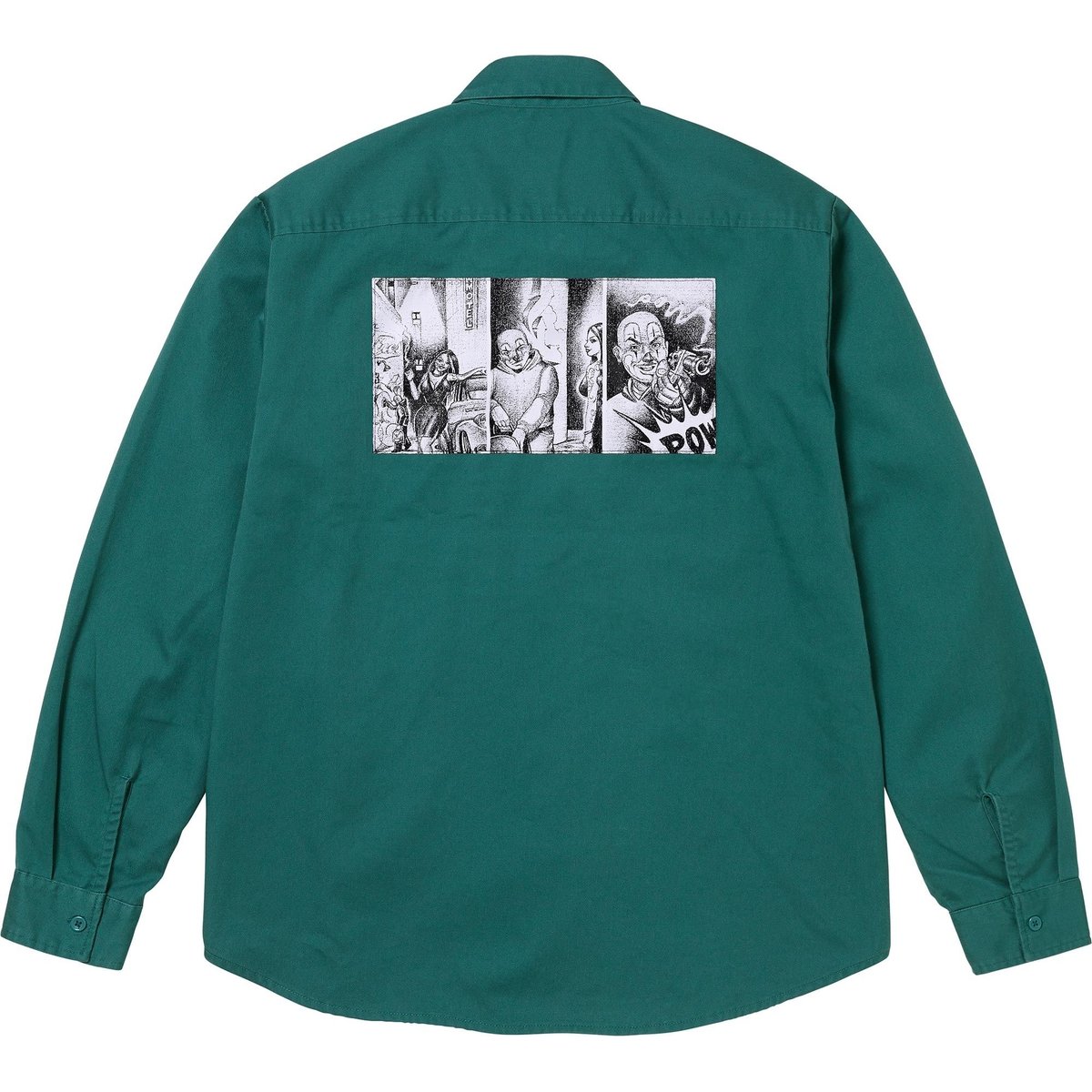 Details on Mister Cartoon Work Shirt Work Green from fall winter
                                                    2024