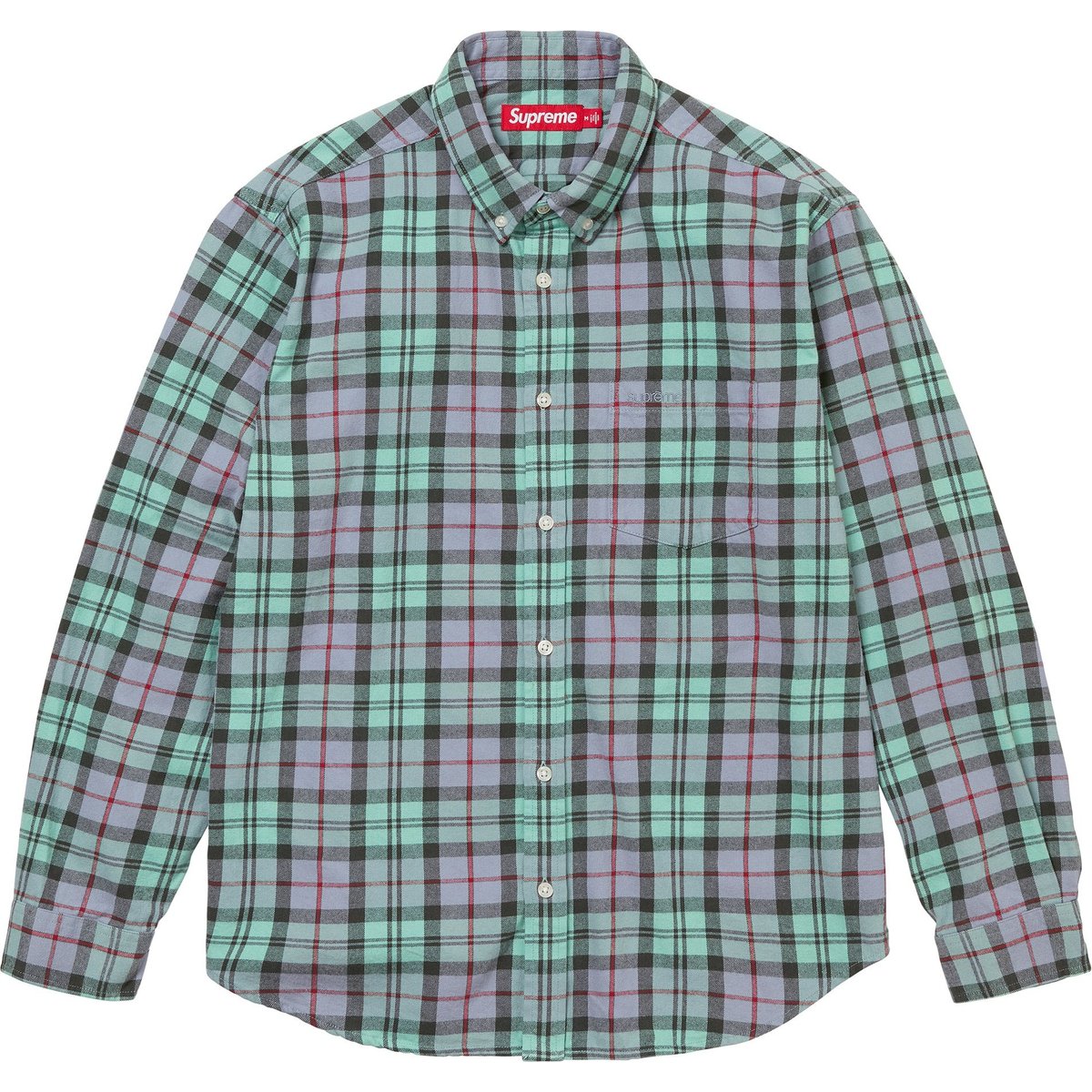 Details on Plaid Flannel Shirt Blue from fall winter
                                                    2024