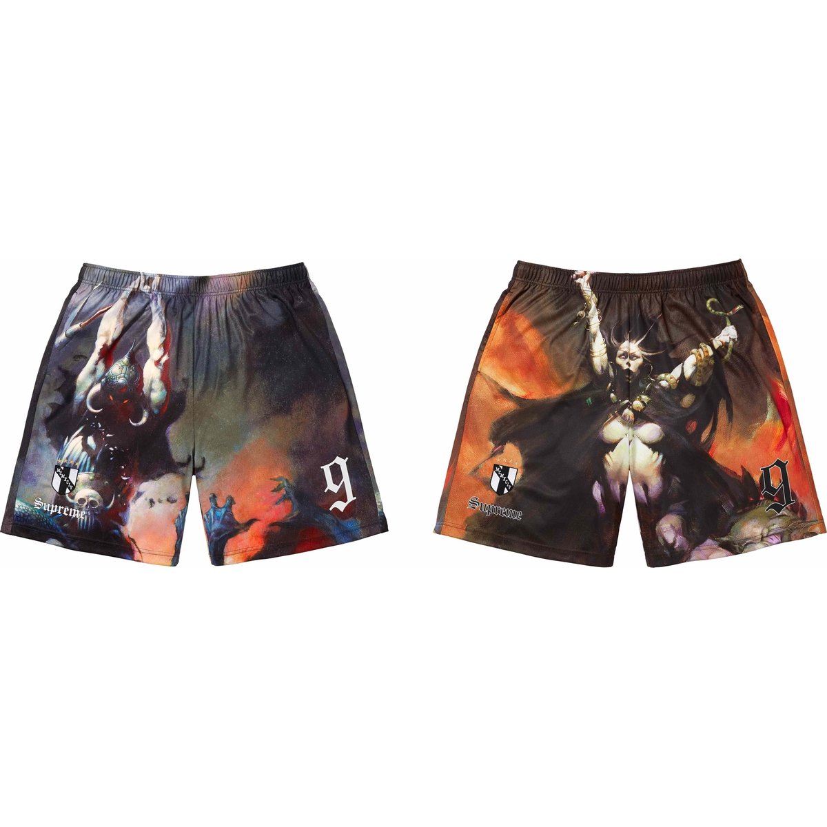 Supreme Frazetta Soccer Short for fall winter 24 season