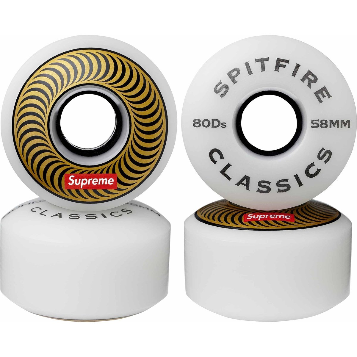 Details on Supreme Spitfire Classic Wheels (Set of 4) from fall winter
                                            2024 (Price is $36)