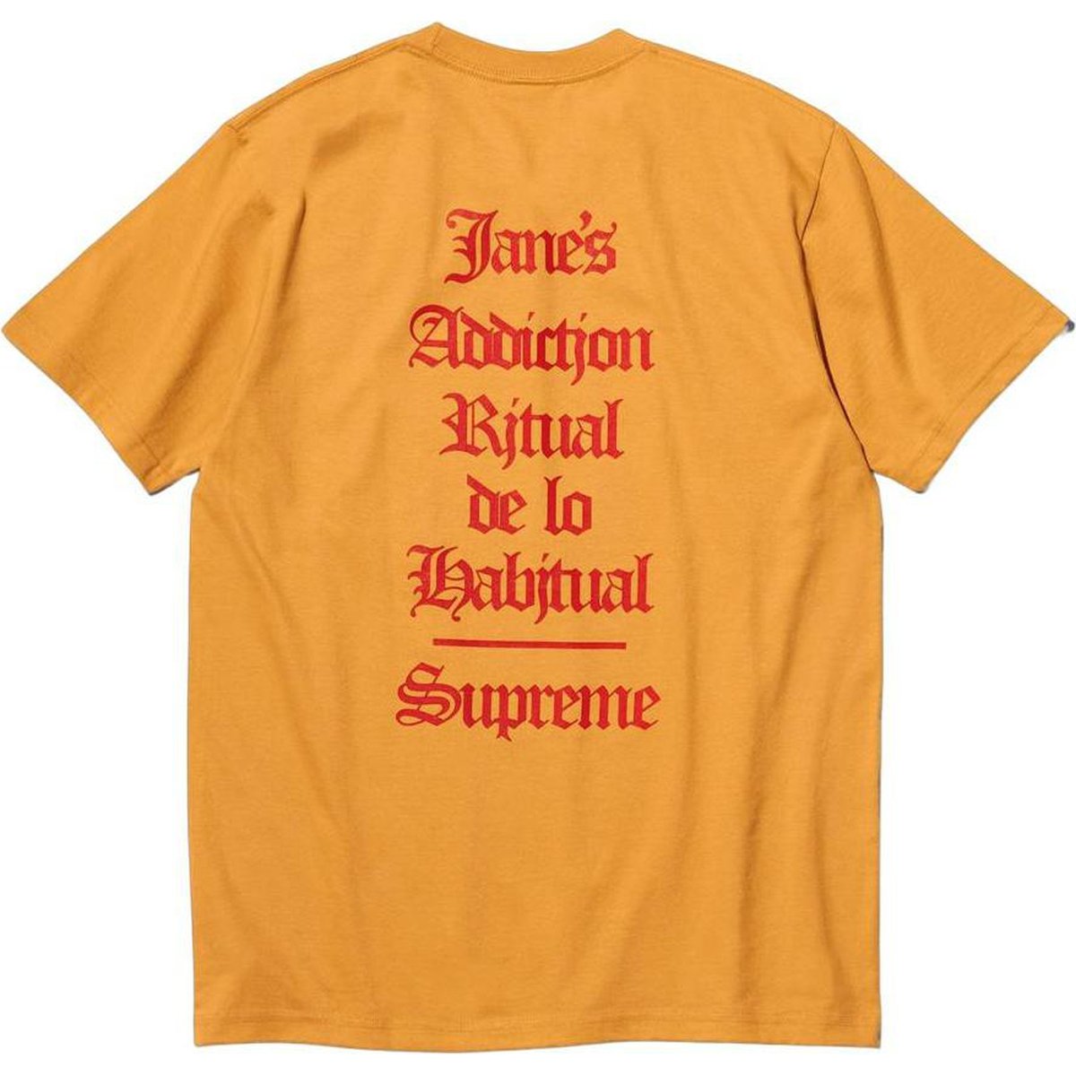 Details on Supreme Jane’s Addiction Ritual Tee  from fall winter
                                                    2024 (Price is $48)