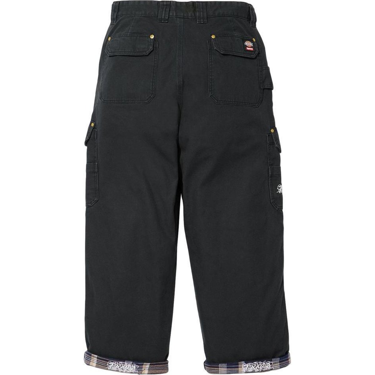 Details on Supreme Dickies Flannel Lined Cargo Pant  from fall winter
                                                    2024 (Price is $168)