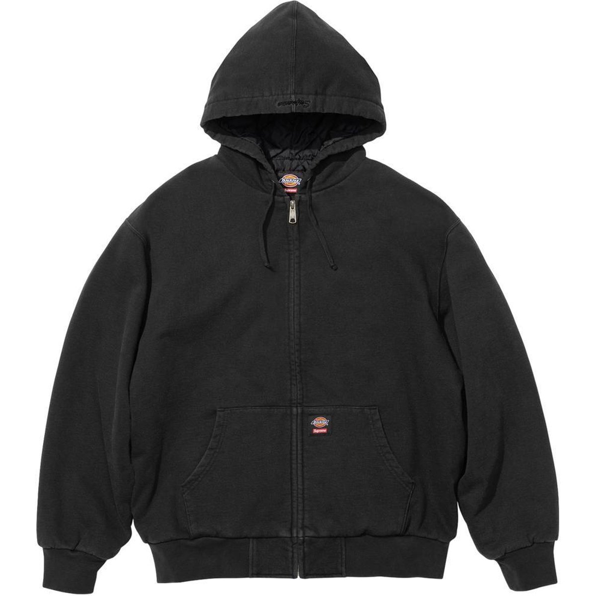 Details on Supreme Dickies Quilted Lined Zip Up Hooded Sweatshirt  from fall winter
                                                    2024 (Price is $148)