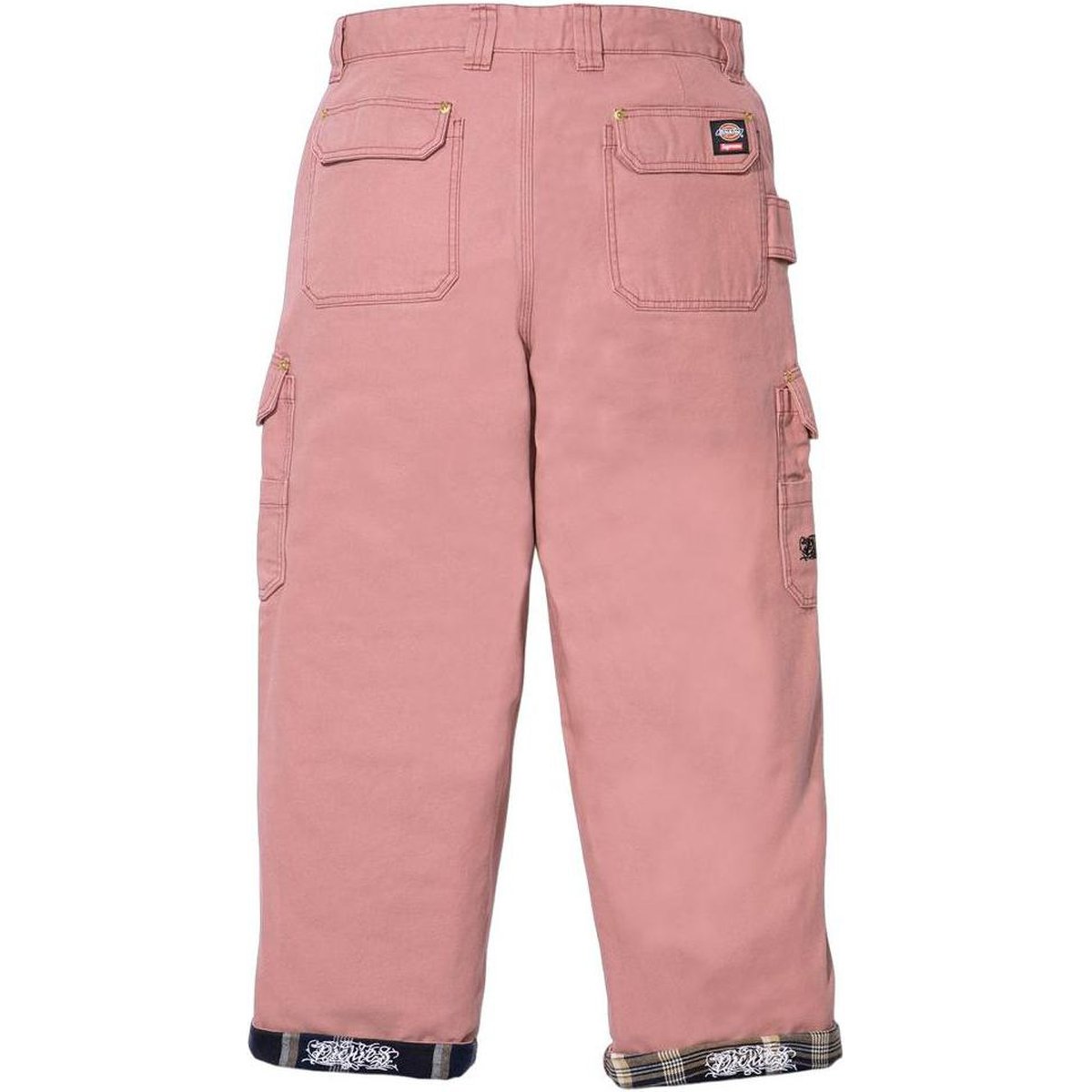 Details on Supreme Dickies Flannel Lined Cargo Pant  from fall winter
                                                    2024 (Price is $168)